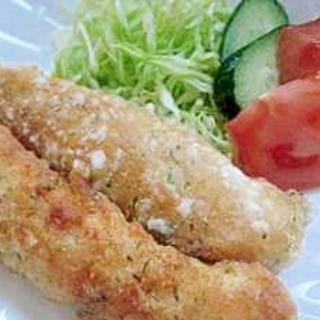 鶏のささみの磯辺風空揚げ